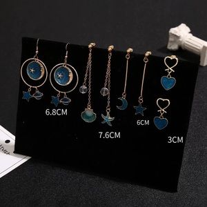 4 pairs / selected drop earring set